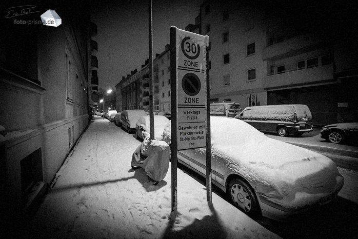 Silent Empty Winter Night - Zone 30, Brünnsteinstraße (Foto: Eric Paul)